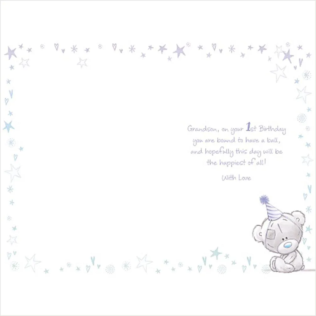 Grandson 1st Birthday Tiny Tatty Teddy Me to You Bear Birthday Card Extra Image 1