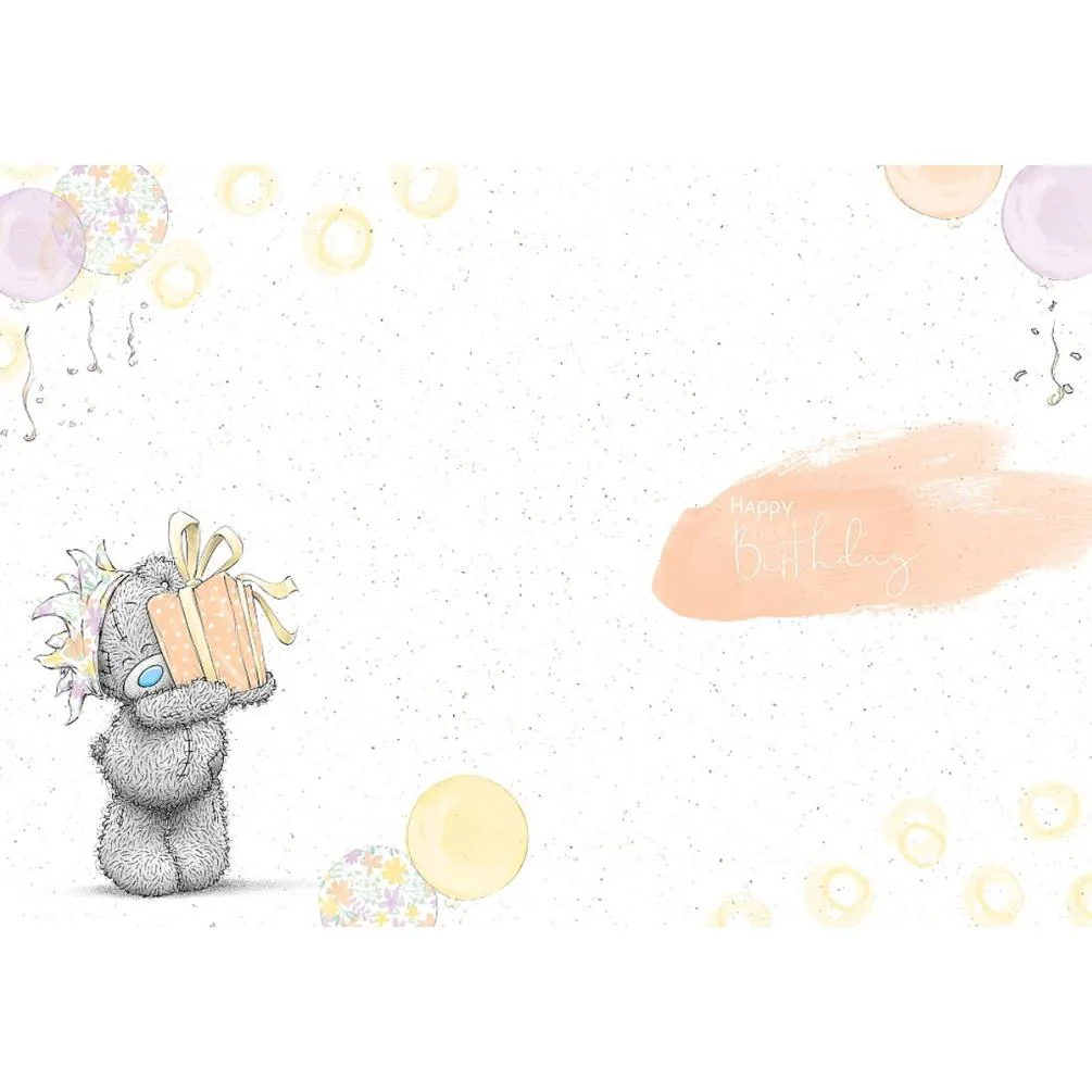 Bear Sat On Gift Me to You Bear Birthday Card Extra Image 1