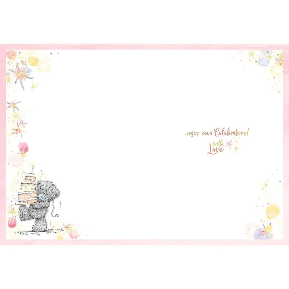 21st Birthday With Streamers Me to You Bear Birthday Card Extra Image 1