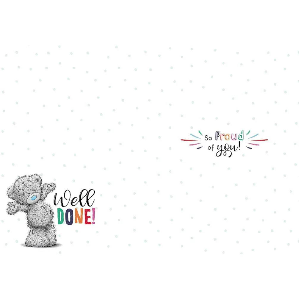 Well Done Me to You Bear Congratulations Card Extra Image 1