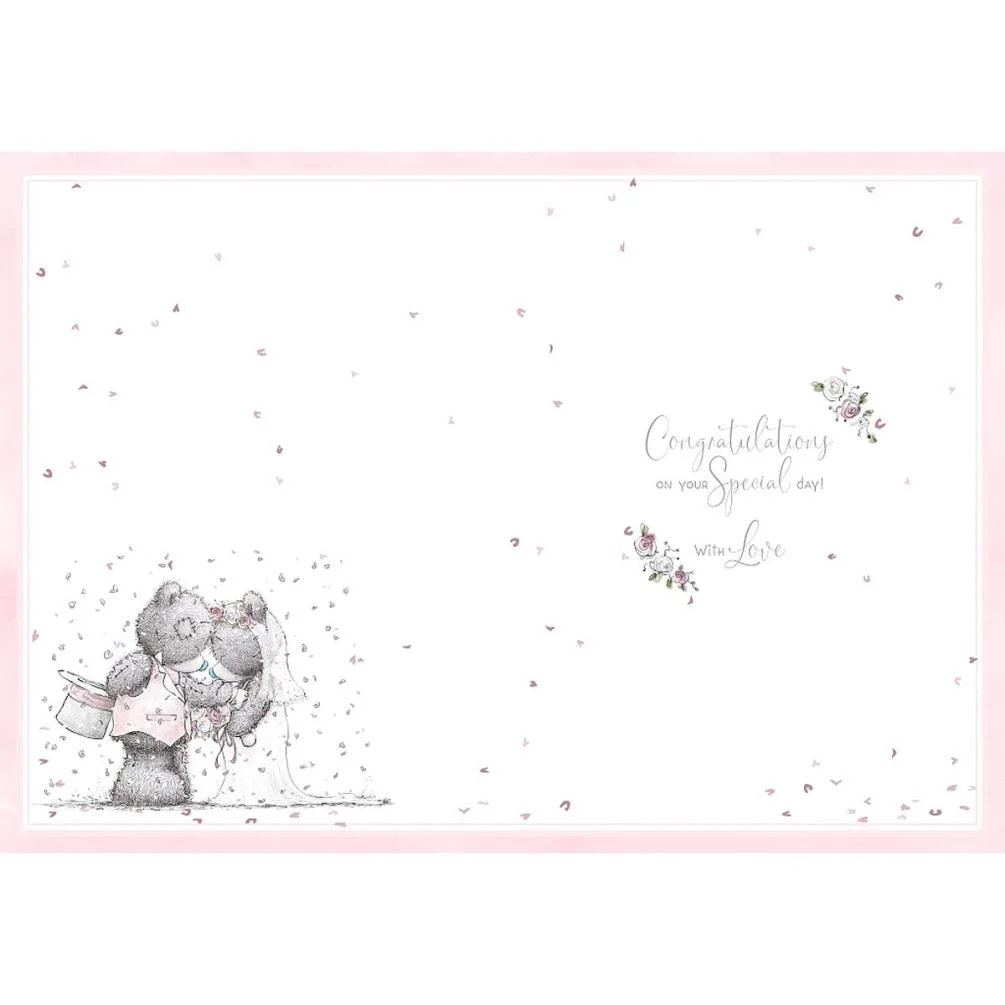 Happy Wedding Day Me to You Bear Wedding Card Extra Image 1