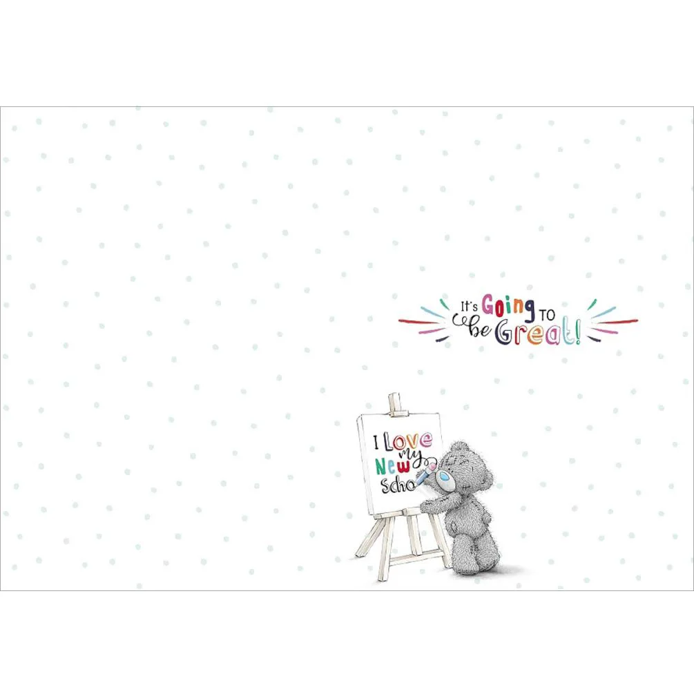 1st Day at School Me to You Bear Good Luck Card Extra Image 1