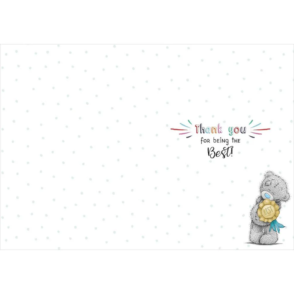 Nursery Teacher Me to You Bear Thank You Card Extra Image 1