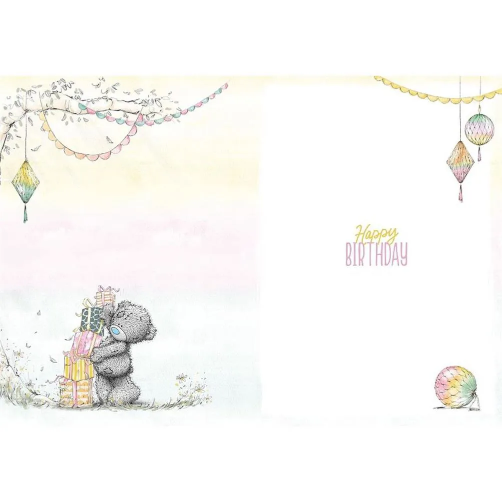 60th Bear on Steps Me to You Bear Birthday Card Extra Image 1