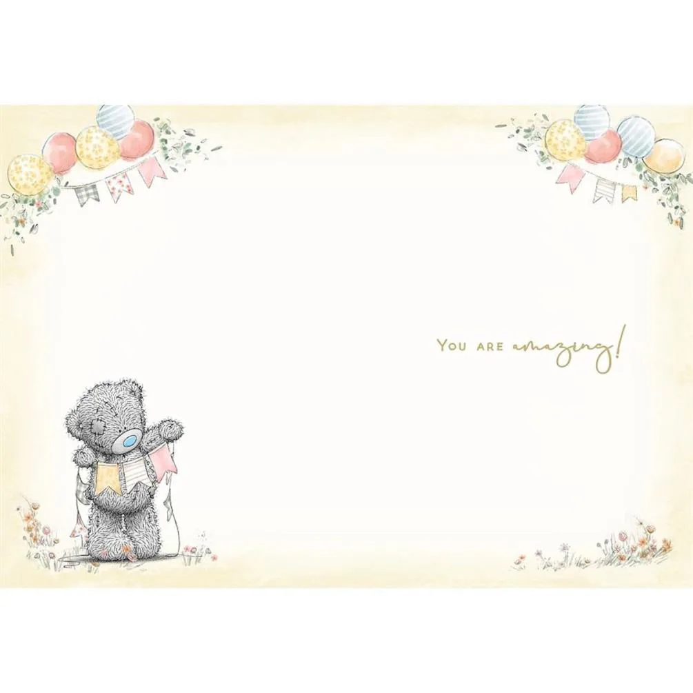 Bear With Balloons Me to You Bear Congratulations Card Extra Image 1