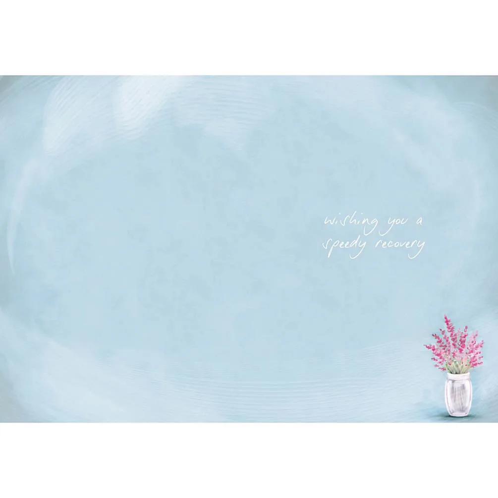 Get Well Soon Softly Drawn Me to You Bear Card Extra Image 1
