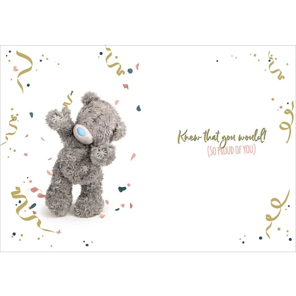 Congratulations You Passed Photo Finish Me to You Bear Card Extra Image 1