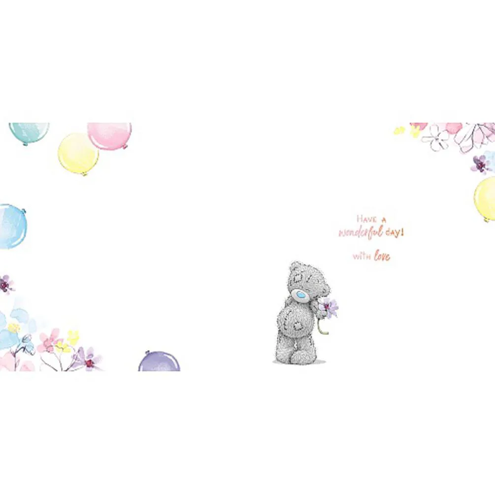 Birthday Wishes Me to You Bear Birthday Card Extra Image 1