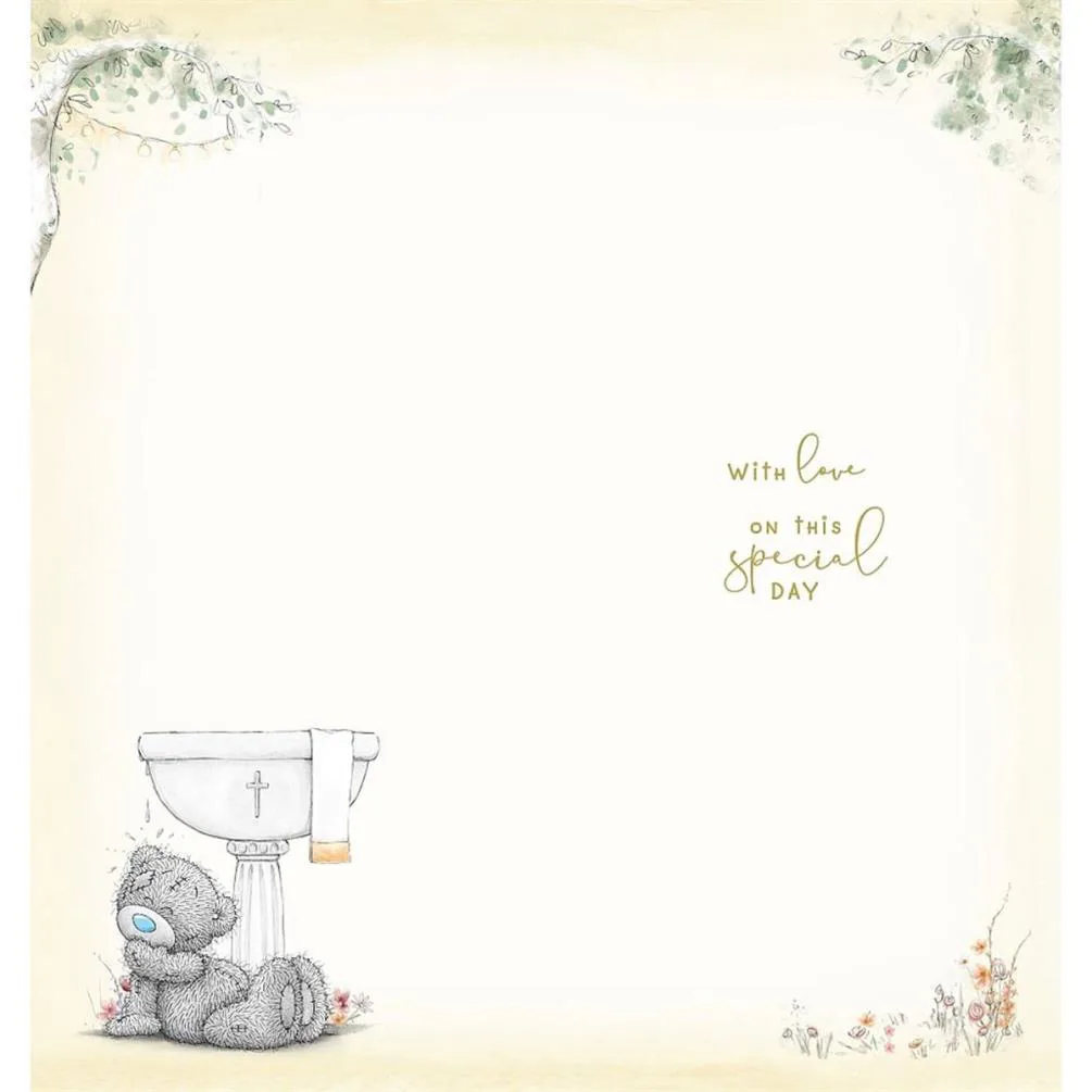 On You Baptism Me to You Bear Card Extra Image 1