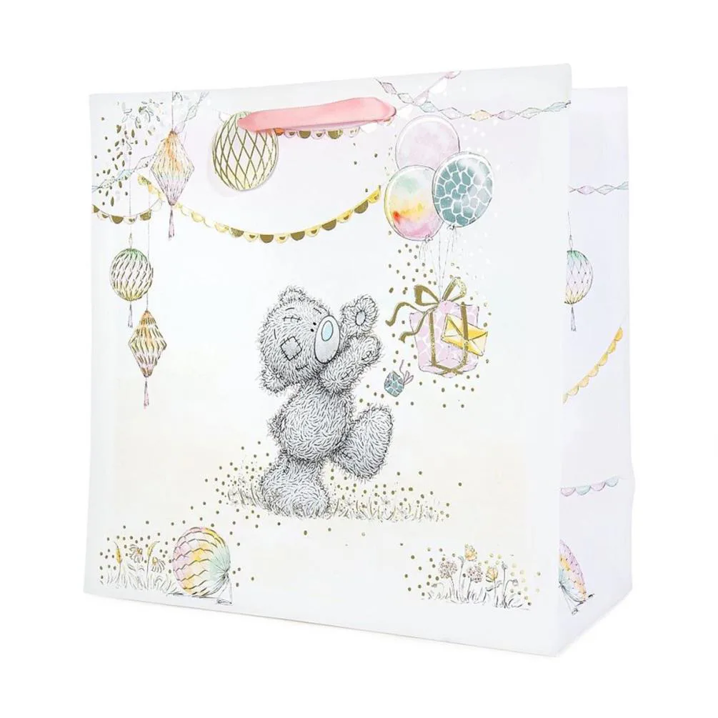 Bear with Present & Balloons Me to You Bear Large Gift Bag Extra Image 1