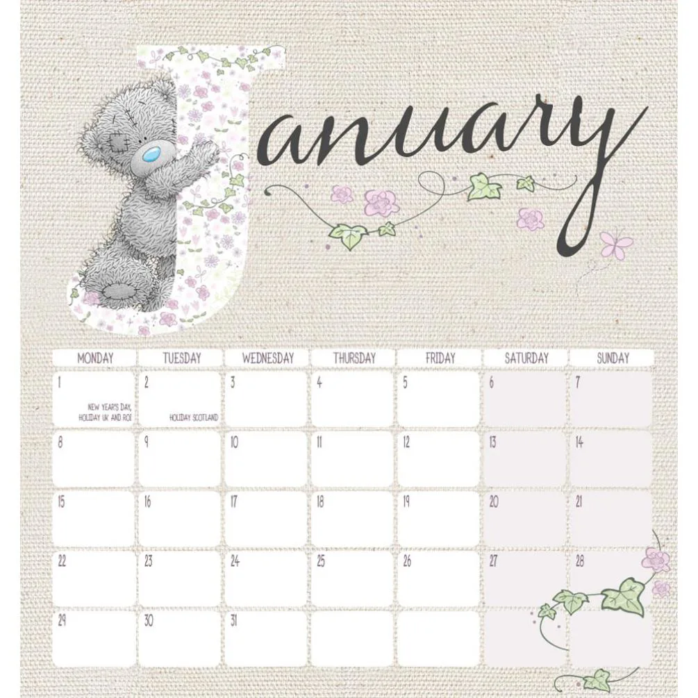 2018 Me to You Spiral Bound Classic Desk Calendar Extra Image 2