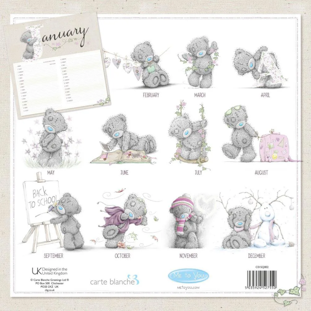 2018 Me to You Classic Square Calendar Extra Image 1