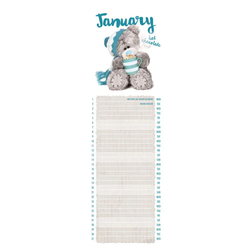 2018 Me to You Bear Photo Finish Slim Calendar Extra Image 2