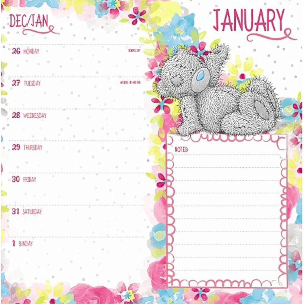 2017 Me to You Bear Classic Slim Diary Extra Image 1