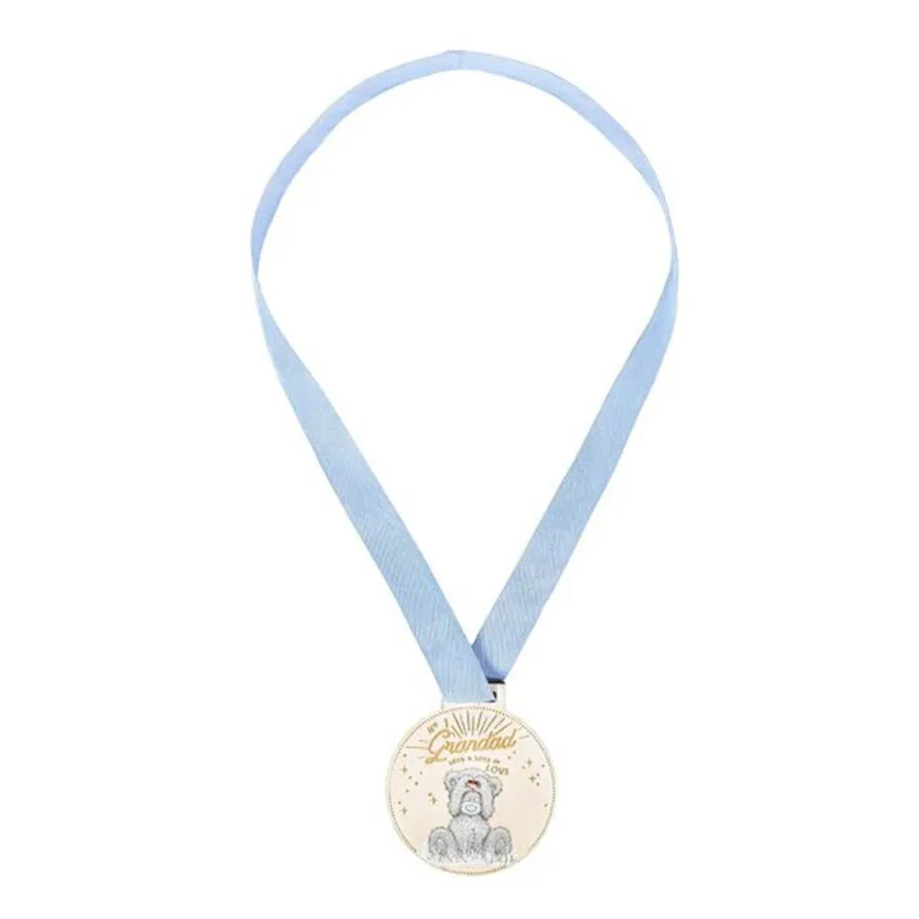 Grandad Me to You Bear Keepsake Wooden Medal Extra Image 1
