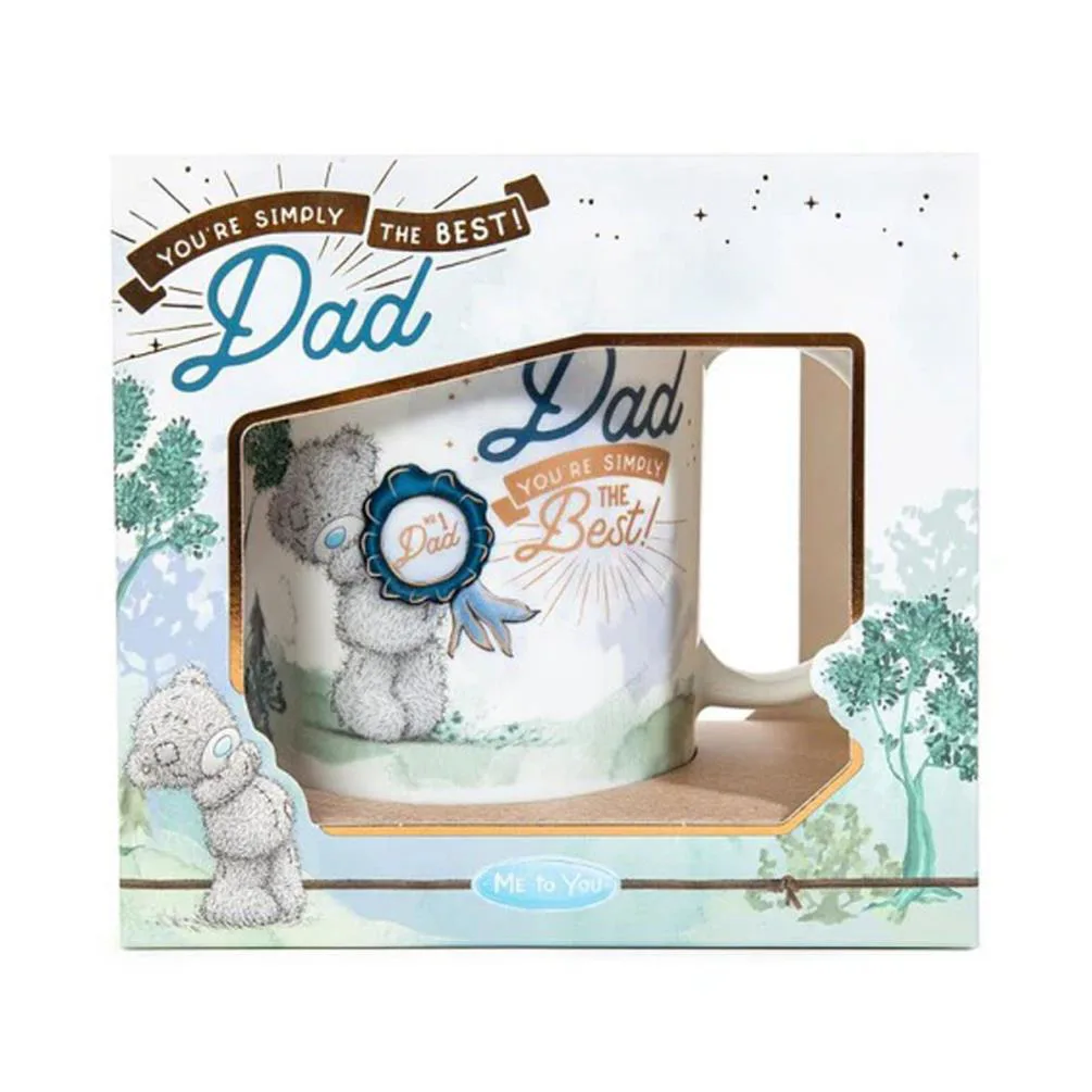 Dad Simply the Best Me to You Bear Boxed Mug Extra Image 1