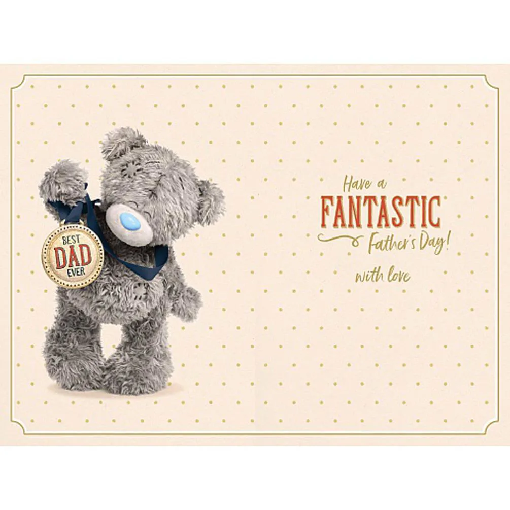 3D Holographic Dad Medal Fathers Day Card Extra Image 1