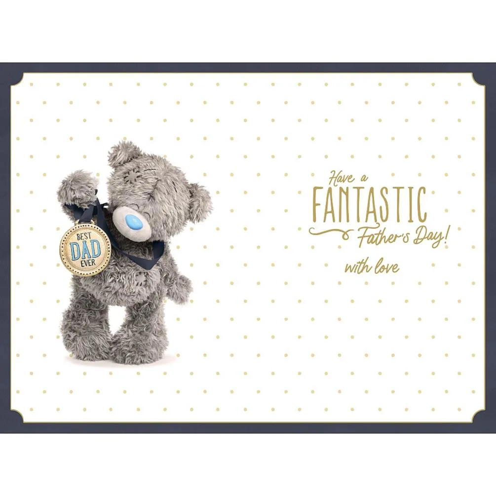 Best Dad 3D Holographic Keepsake Me to You Father's Day Card Extra Image 1