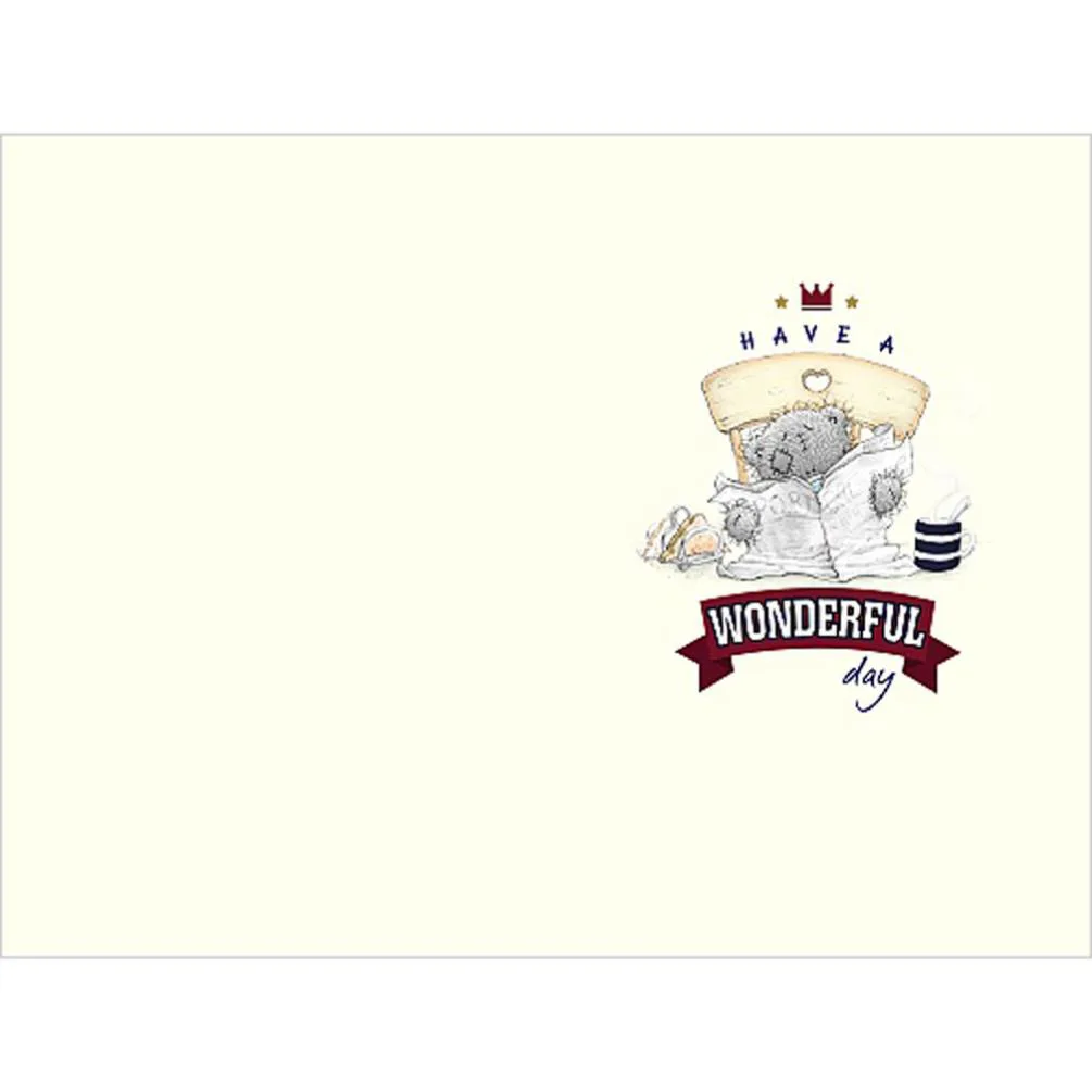 Relaxing Bear Me To You Bear Father Day Card Extra Image 1