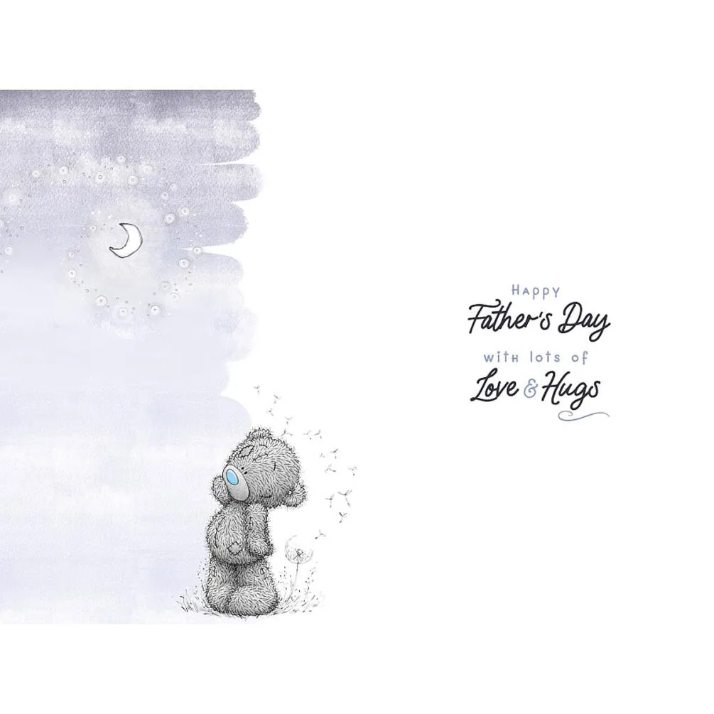 Dad Love You to the Moon & Back Me to You Bear Father's Day Card Extra Image 1