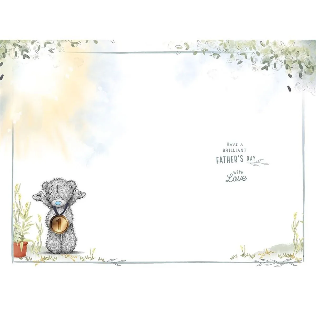 No1 Dad Trophy Me to You Bear Father's Day Card Extra Image 1