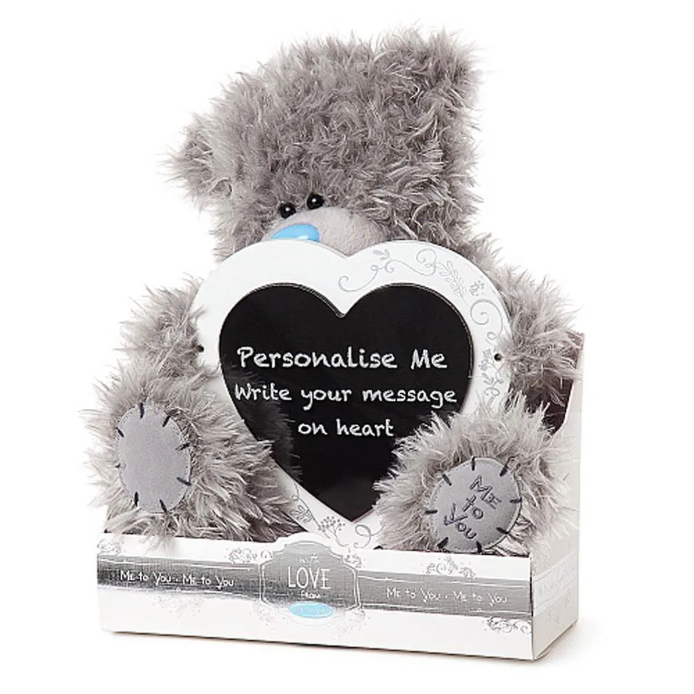9" Personalise Your Own Heart Plaque Me To You Bear Extra Image 1