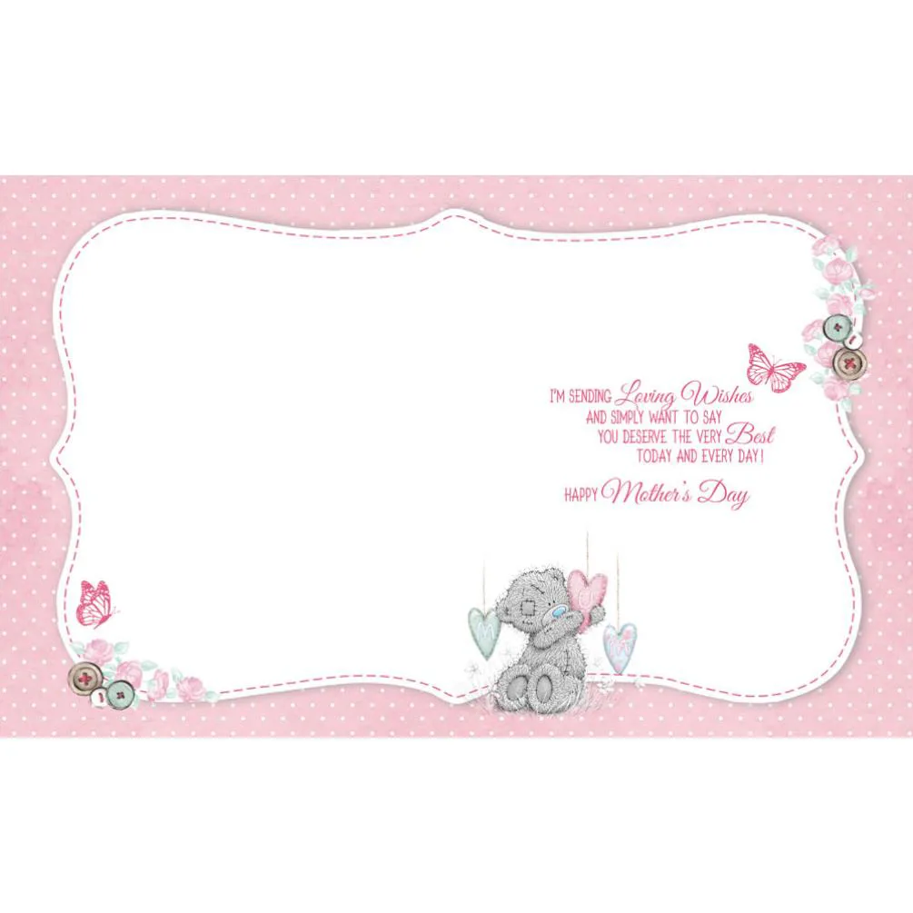 Lovely Mother Me to You Bear Handmade Mothers Day Card Extra Image 1
