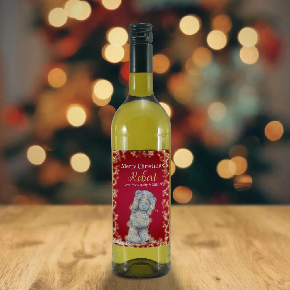 Personalised Me to You Wrapped Up In Lights Rosé Wine Extra Image 1