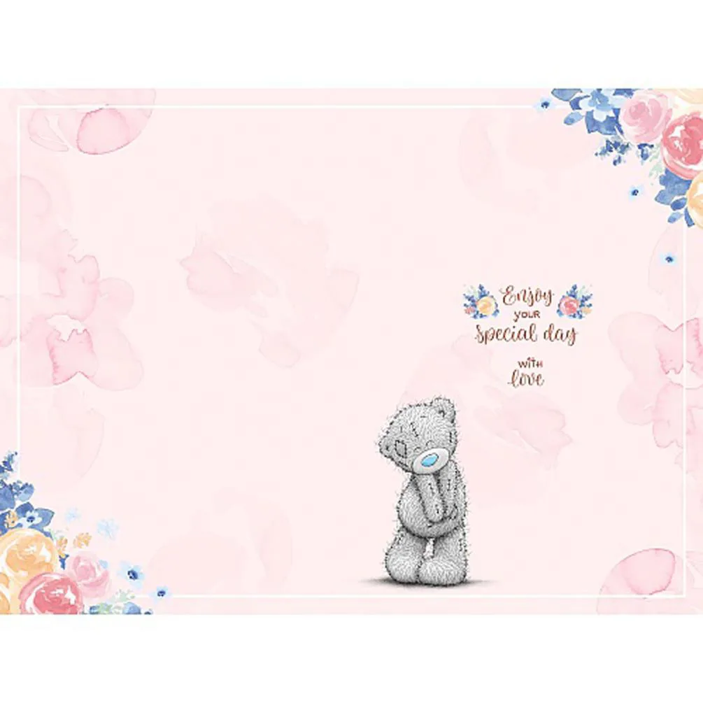 Tatty Teddy With Flower Stand Me to You Bear Mother's Day Card Extra Image 1