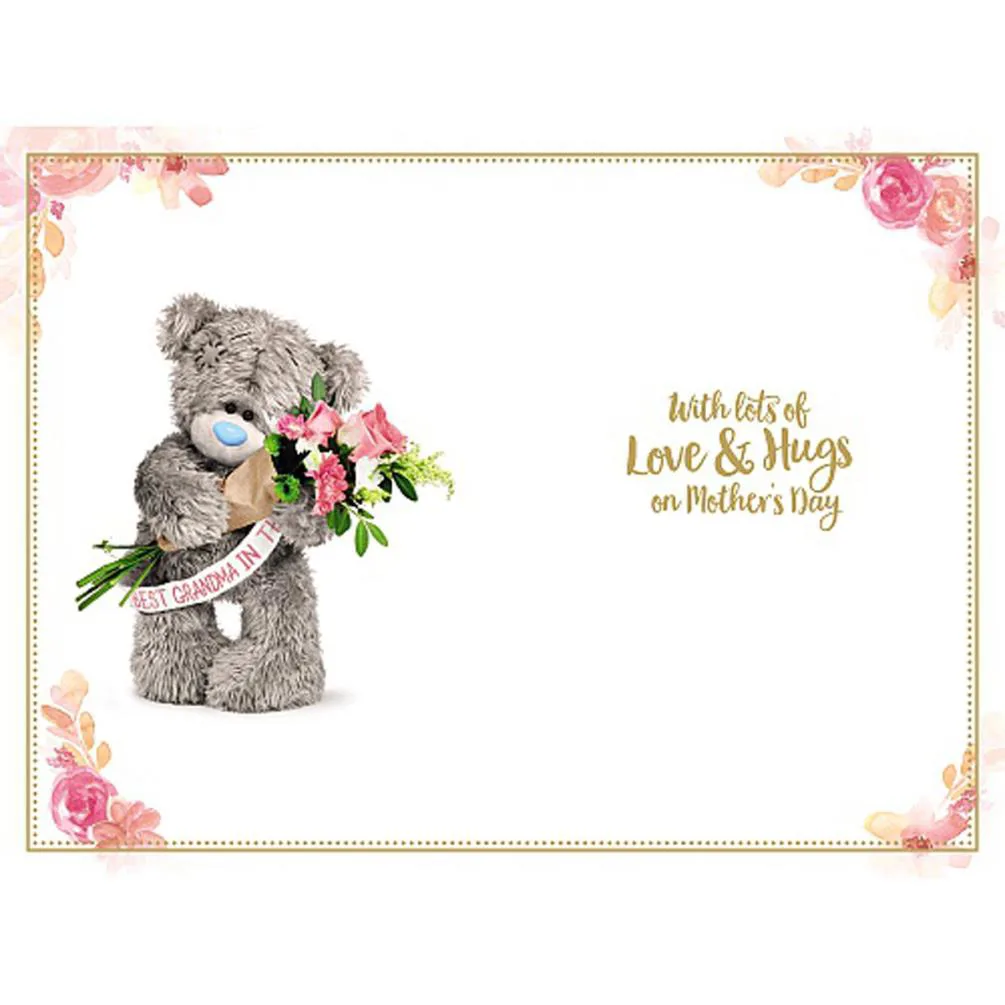 Best Grandma Photo Finish Me to You Bear Mother's Day Card Extra Image 1
