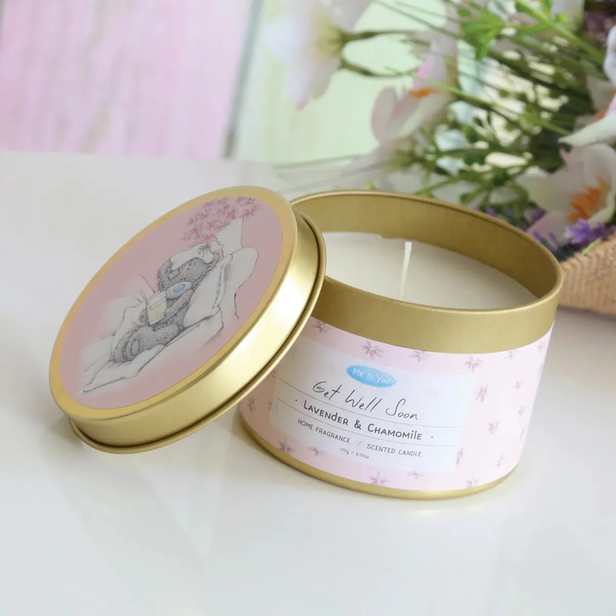 Get Well Soon Me to You Bear Tin Candle Extra Image 1