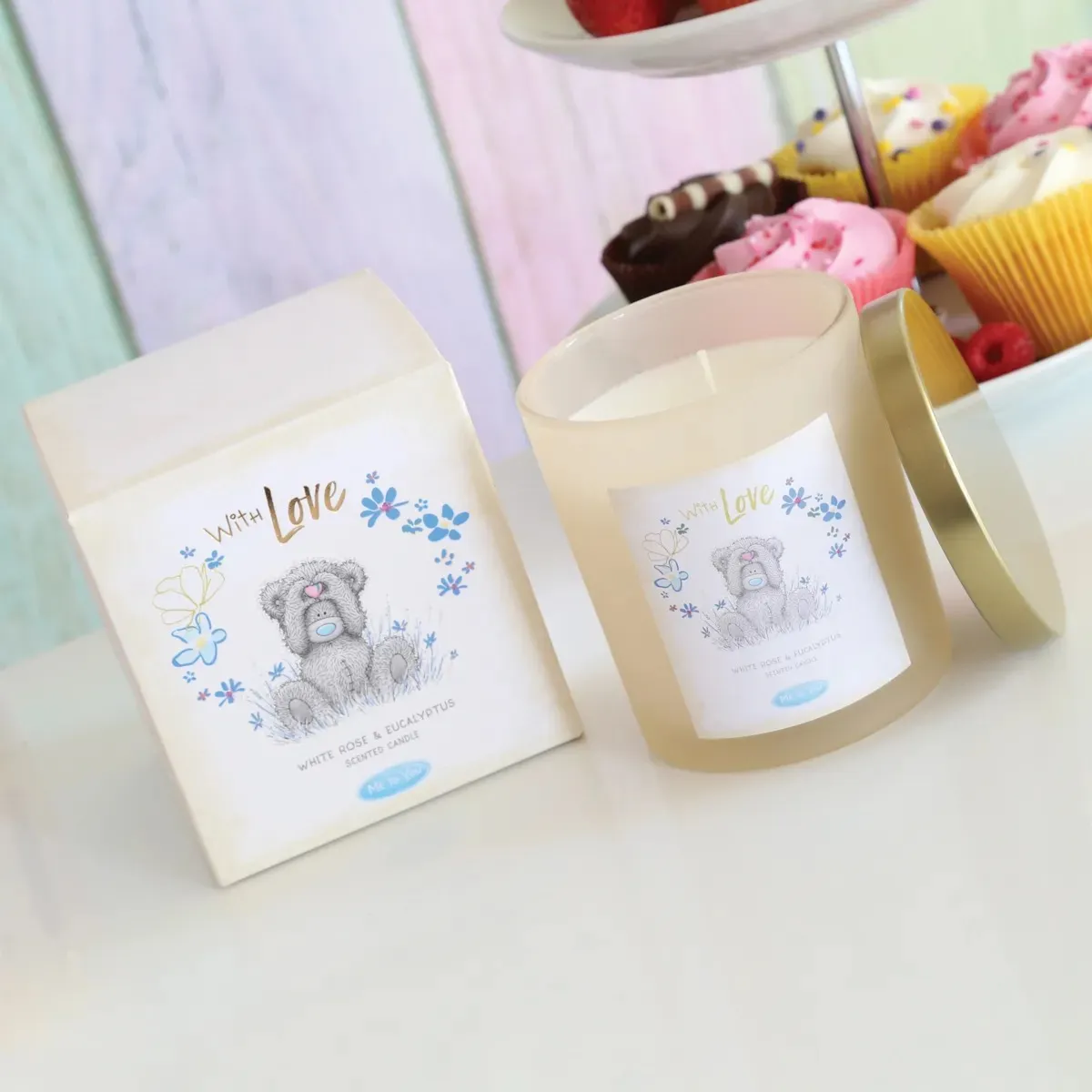 With Love Me to You Bear Boxed Glass Candle Extra Image 2