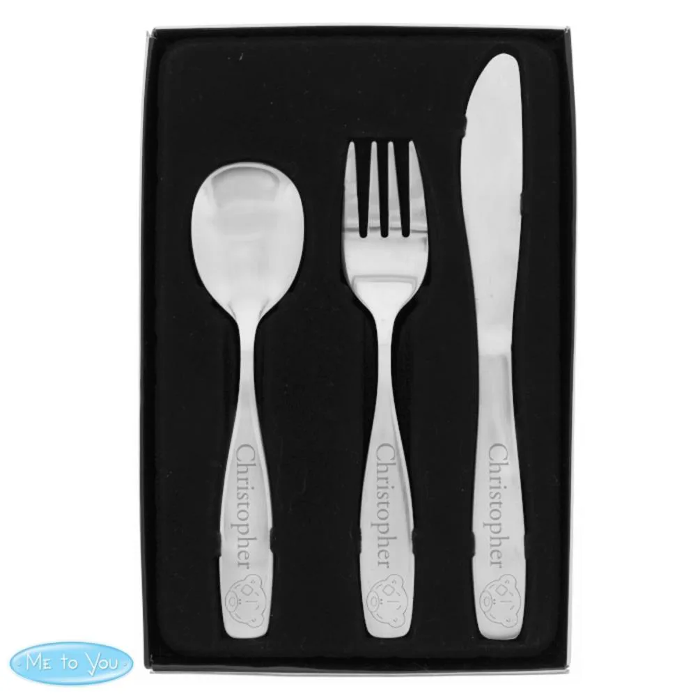 Personalised Tiny Tatty Teddy 3 Piece Cutlery Set Extra Image 1