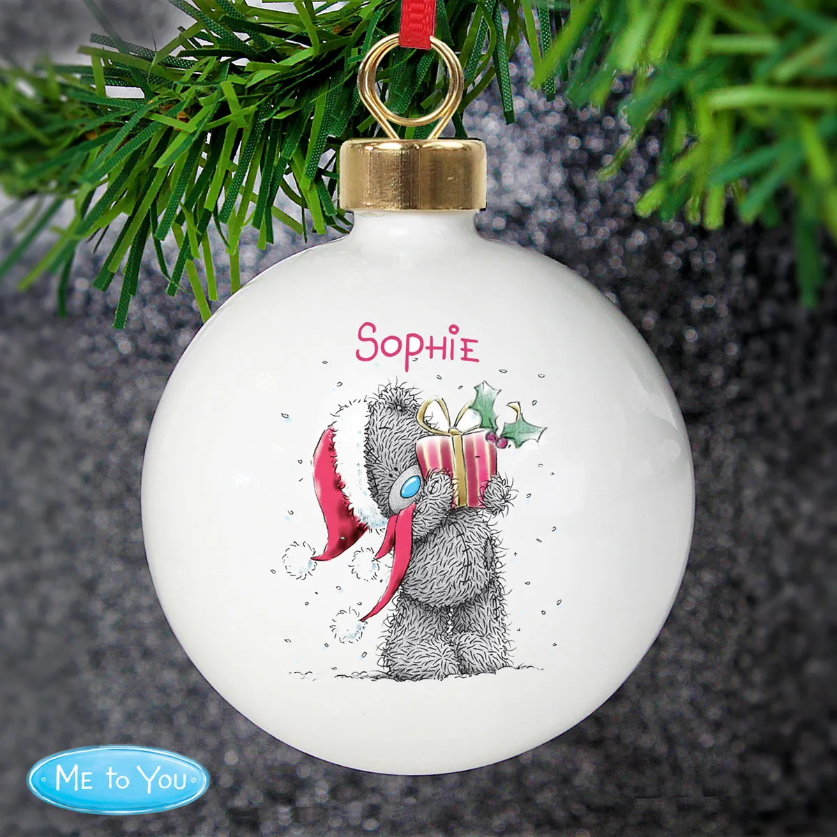 Personalised Me To You Christmas Bauble Extra Image 1
