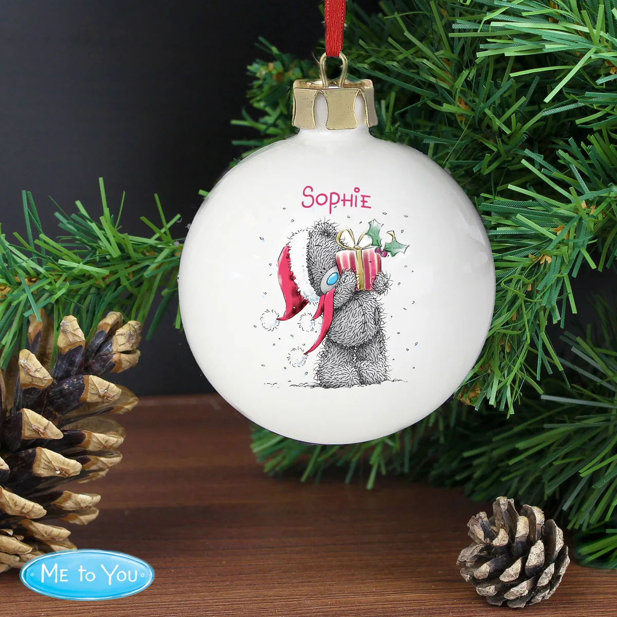 Personalised Me To You Christmas Bauble Extra Image 2