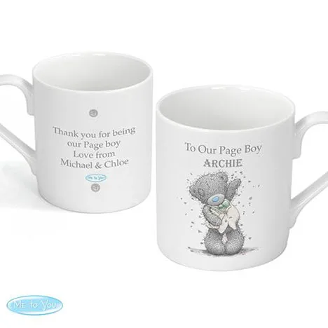 Personalised Me to You Bear Page Boy Usher Wedding Mug Extra Image 2