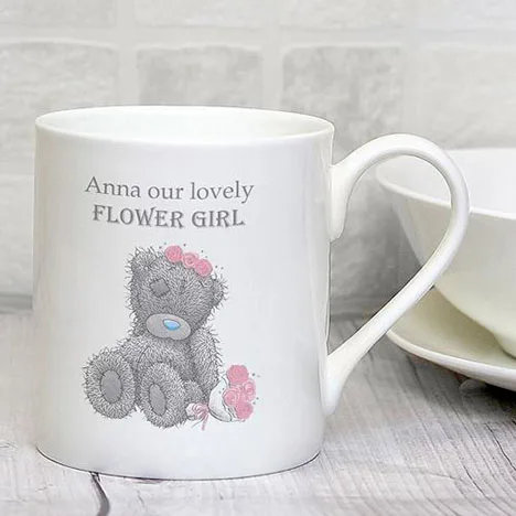 Personalised Me to You Bear Flower Girl Bridesmaid Wedding Mug Extra Image 1