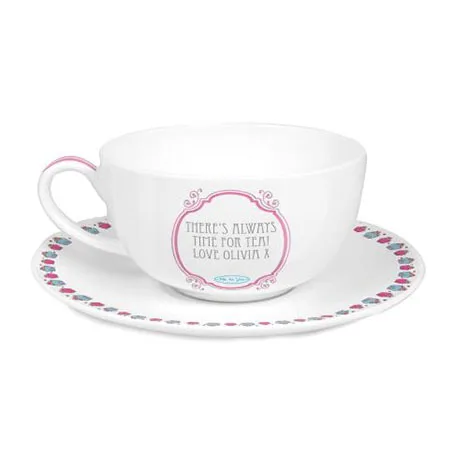 Personalised Me to You Bear Cupcake Teacup & Saucer Extra Image 2