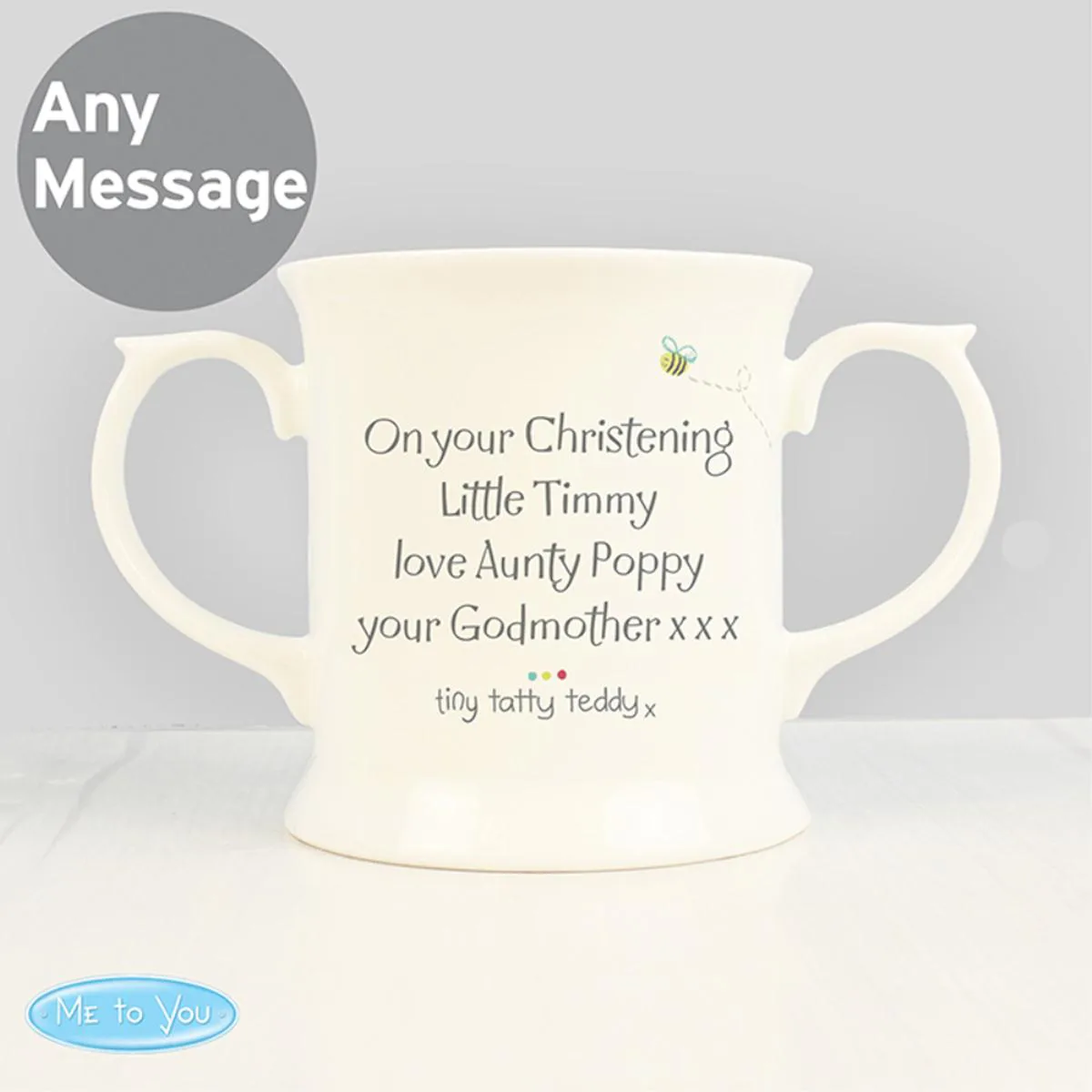 Personalised Tiny Tatty Teddy Cuddle Bug Babys Mug Extra Image 3