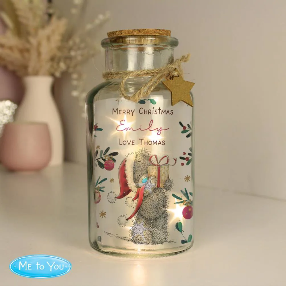 Personalised Me to You Cosy Winter Christmas LED Glass Jar Extra Image 2