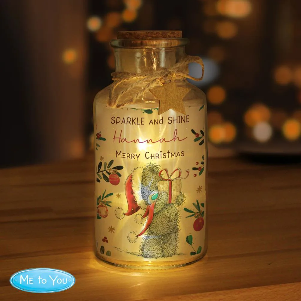Personalised Me to You Cosy Winter Christmas LED Glass Jar Extra Image 3
