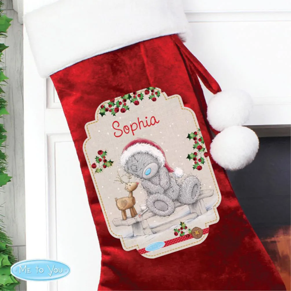 Personalised Me to You Reindeer Luxury Stocking Extra Image 3