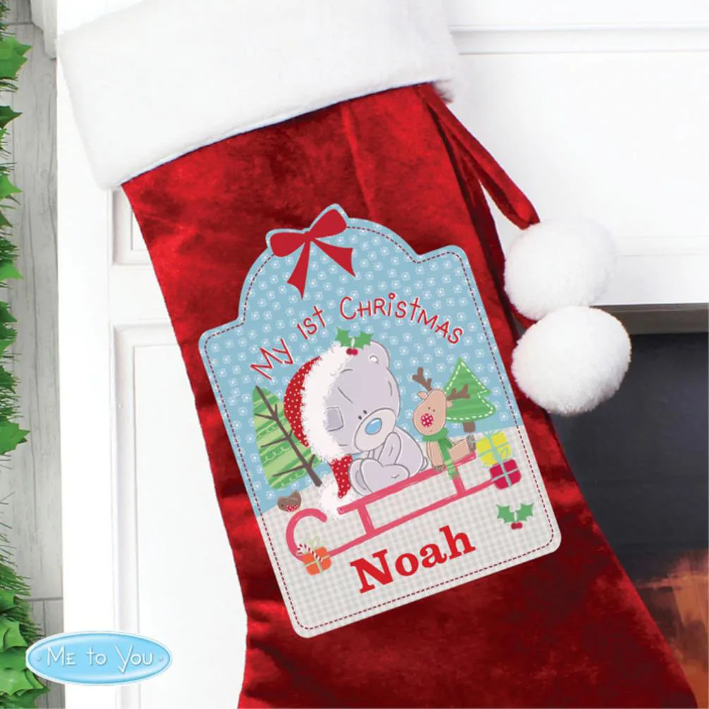 Personalised Tiny Tatty Teddy My 1st Christmas Luxury Stocking Extra Image 3