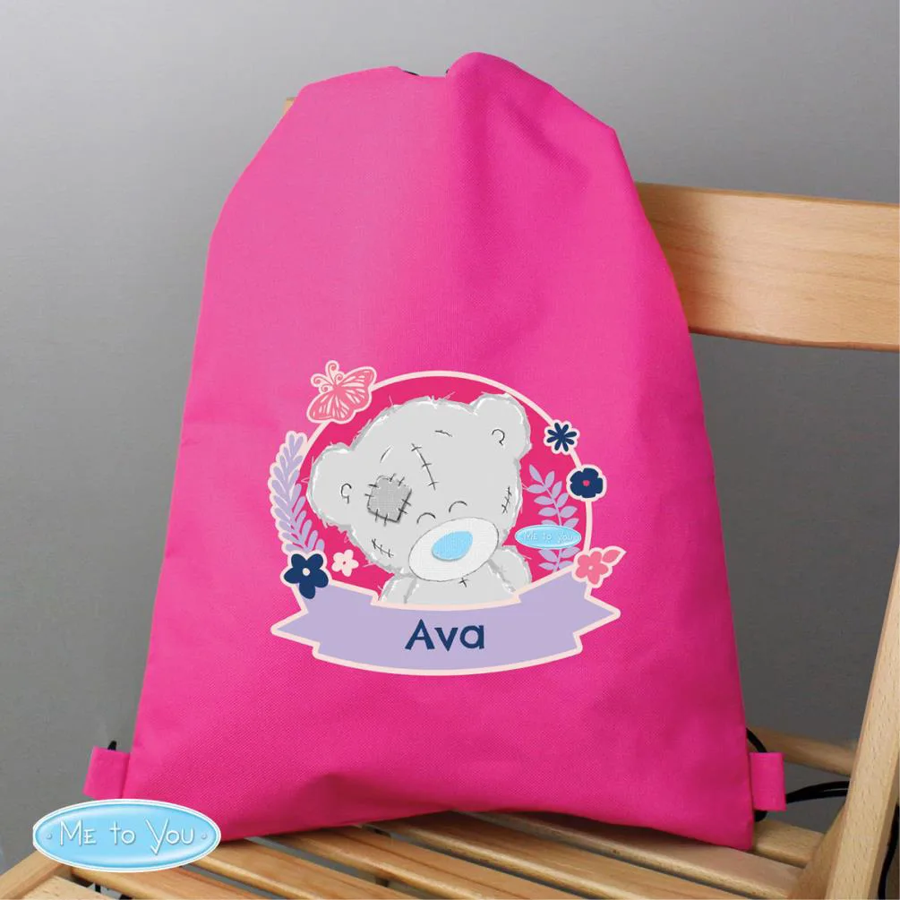 Personalised Me to You Bear Pink Swim & Kit Bag Extra Image 1