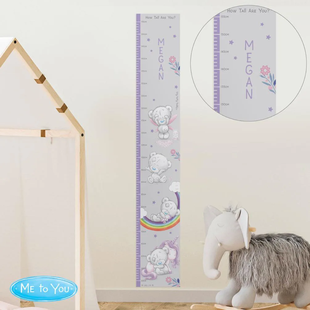 Personalised Tiny Tatty Teddy Unicorn Height Chart Extra Image 1