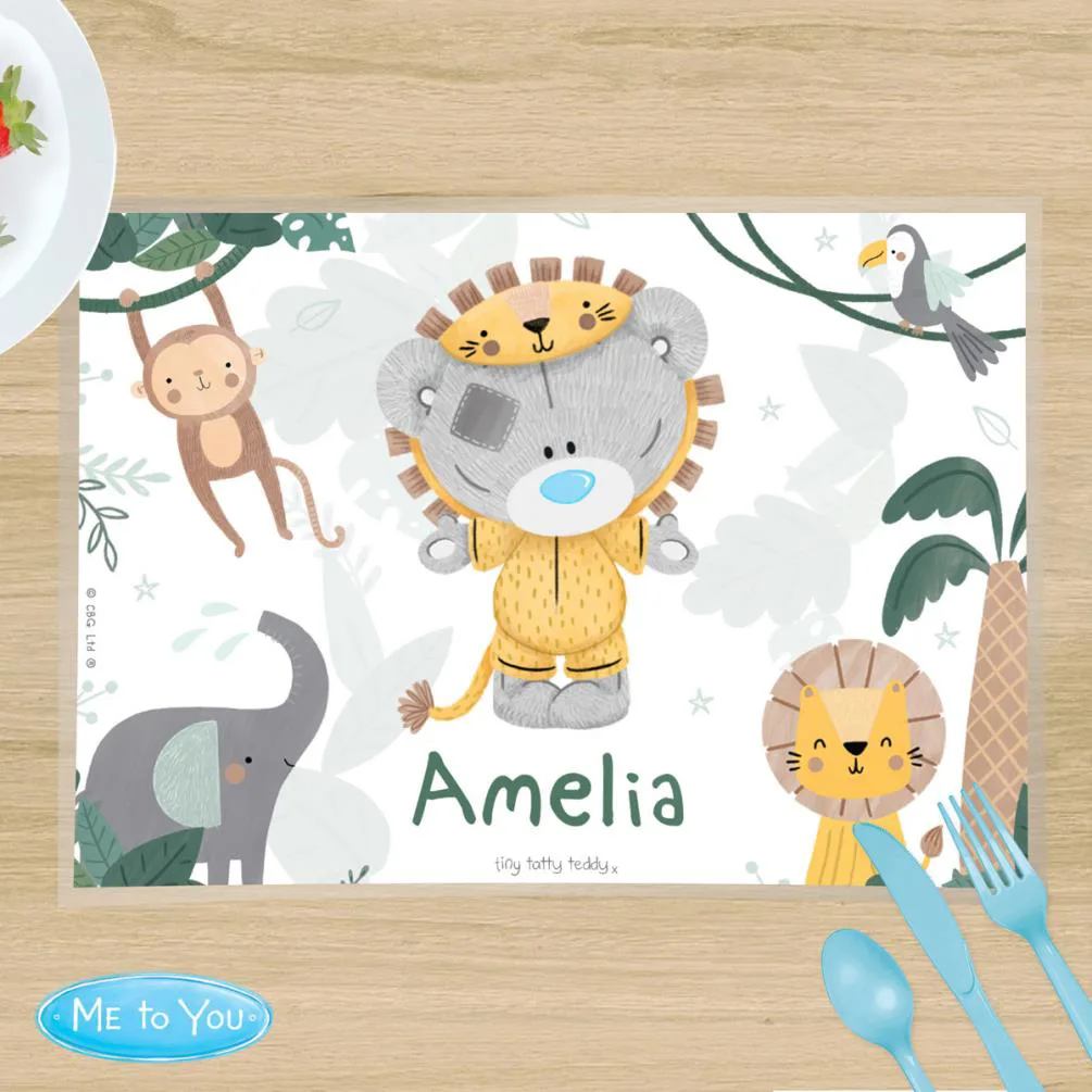 Personalised Tiny Tatty Teddy Jungle Animals Placemat Extra Image 3