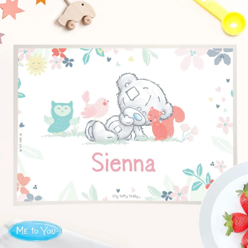 Personalised Tiny Tatty Teddy Woodland Animal Placemat Extra Image 1