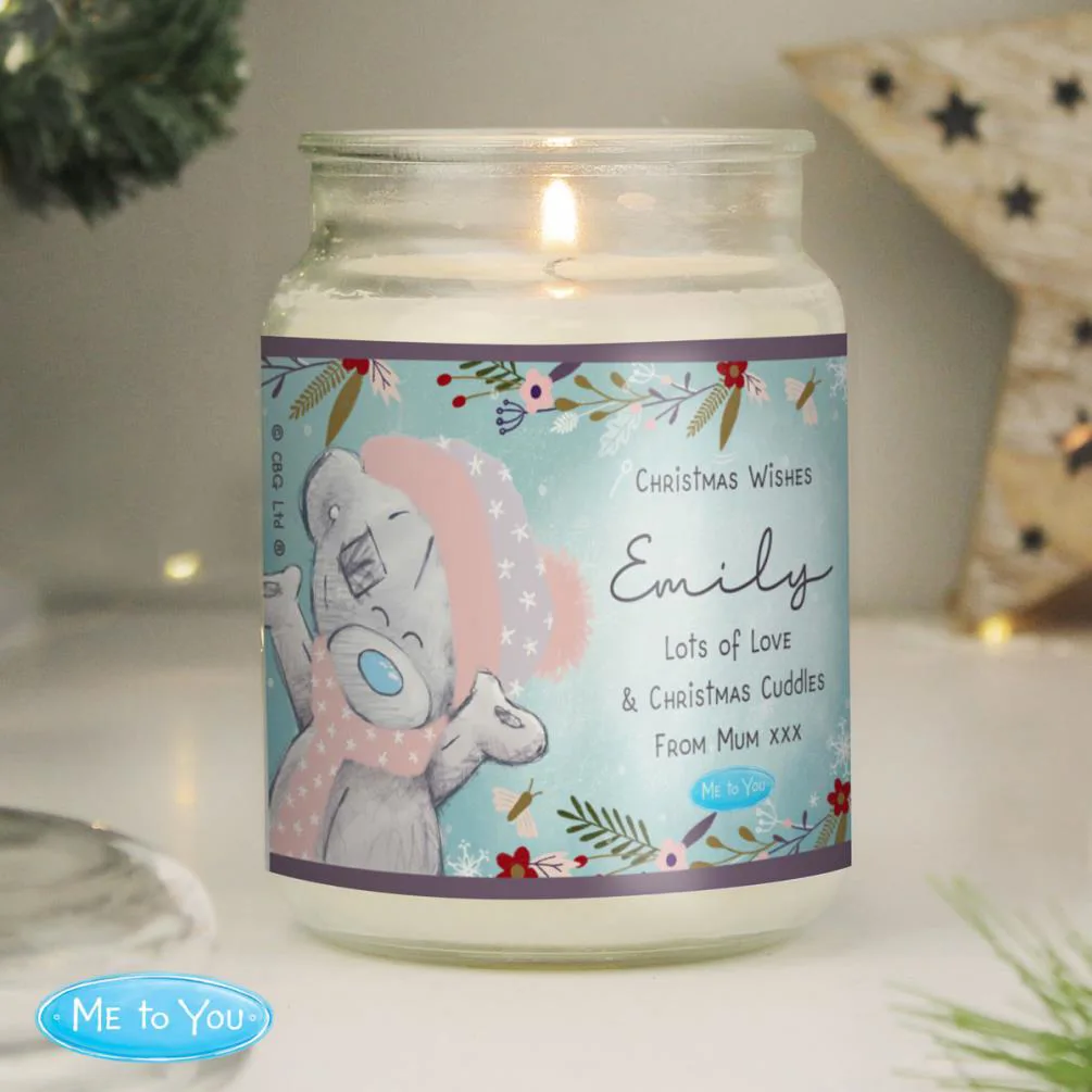 Personalised Me to You Cosy Winter Large Jar Candle Extra Image 1