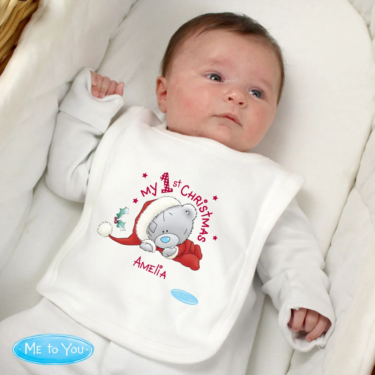 Personalised Tiny Tatty Teddy My 1st Christmas  Bib Extra Image 1