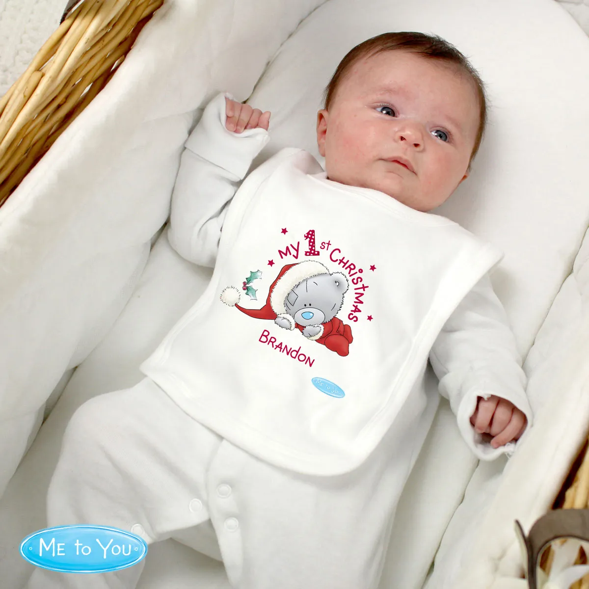 Personalised Tiny Tatty Teddy My 1st Christmas  Bib Extra Image 2